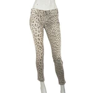 Current Elliot Women's Stiletto Skinny ankle Jeans Grey Leopard Size 26